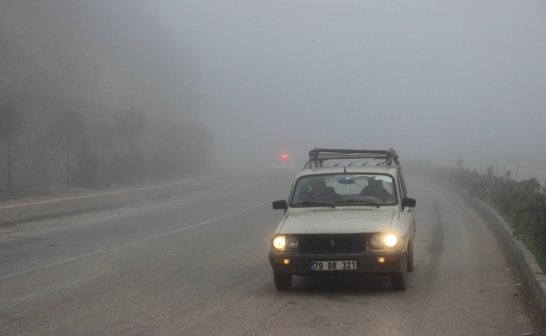 Kilis'te yoğun sis