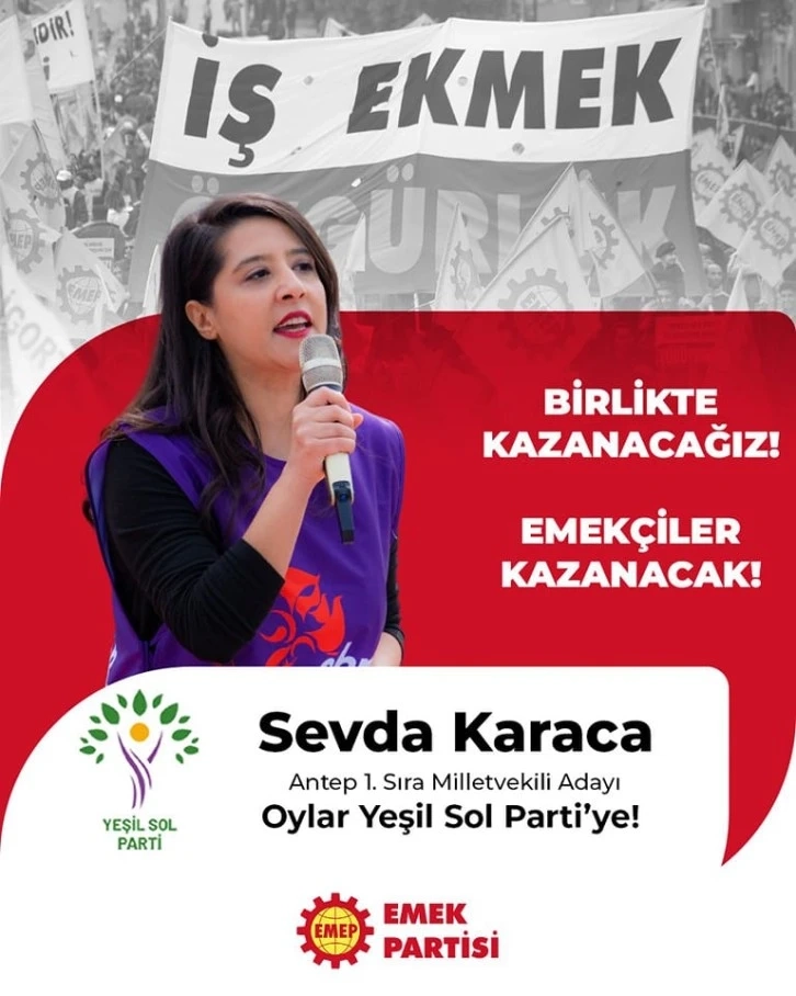 Yeşil Sol Parti Antep Milletvekili Adayı Sevda Karaca kimdir?