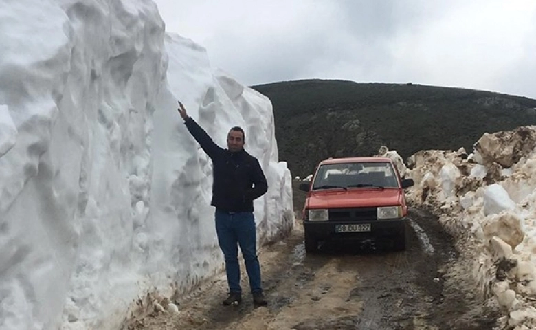 Sivas’ta mayıs ayında 2.5 metre kar