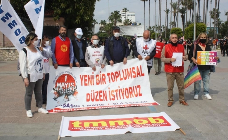 Mersin’de emekçiler 1 Mayıs’ta alandaydı