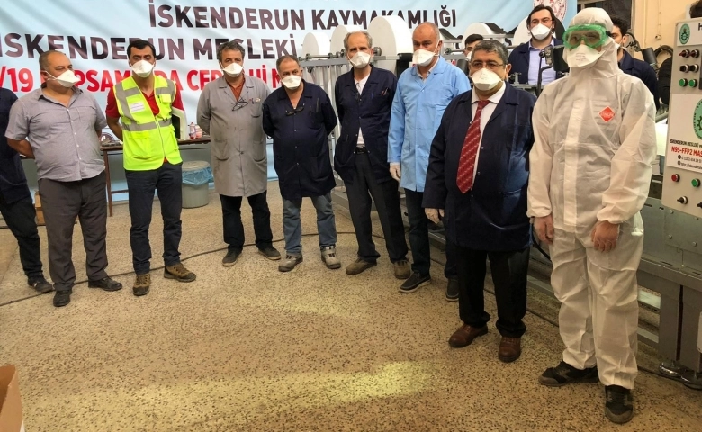 Meslek lisesinde N95 maske üretim makinesi yapıldı