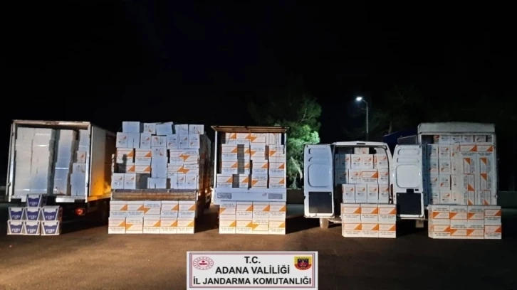 Adana’da 12 milyon 250 bin makaron ele geçirildi