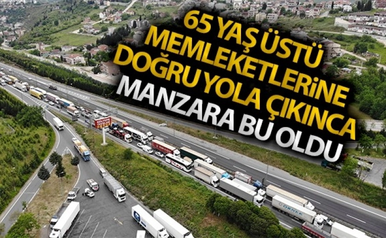 65 yaş üstü memleketlerine doğru yola çıkınca