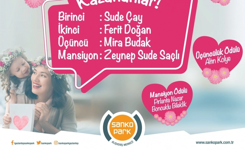 Sanko Park Anneler Günü Şiir Yarışması Sonuçlandı