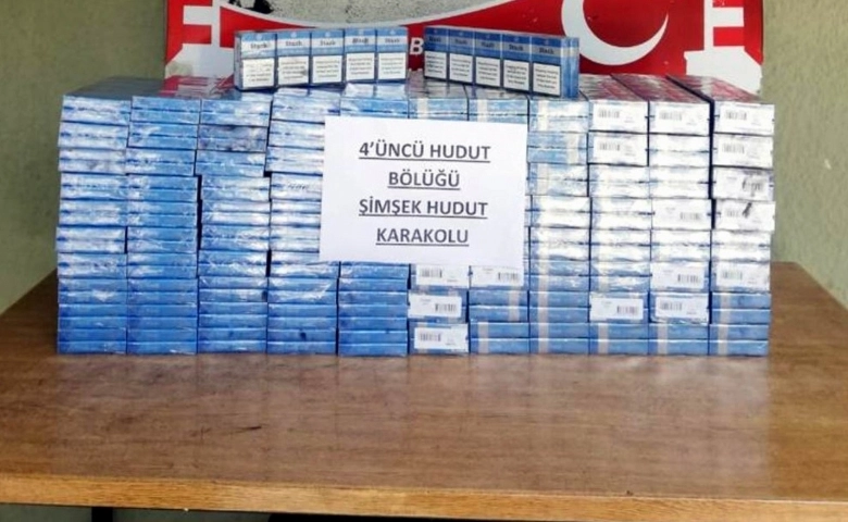 Sınırda 33 bin paket kaçak sigara yakalandı