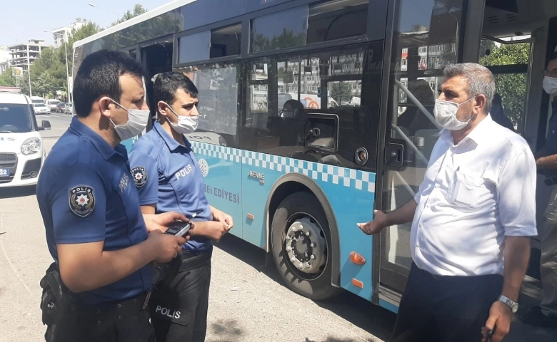 Otobüse maskesiz alınmayınca tehditler savurdu  