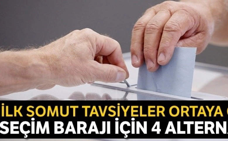 Hükümet Seçim barajı için dört alternatif üzerinde çalışıyor