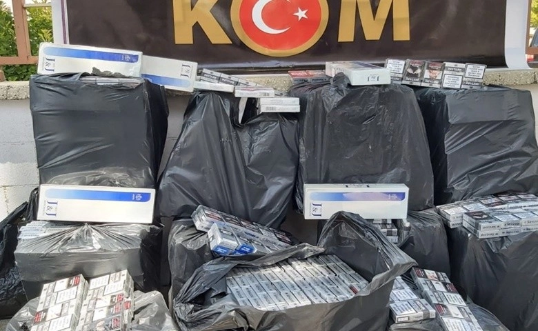 3 bin 500 paket kaçak sigara ele geçirildi  