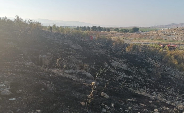 Gaziantep'te orman yangınında 2 hektarlık alan zarar gördü