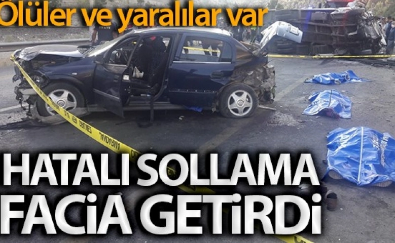 Otomobiller kafa kafaya çarpıştı facia getirdi: 4 ölü, 3 yaralı