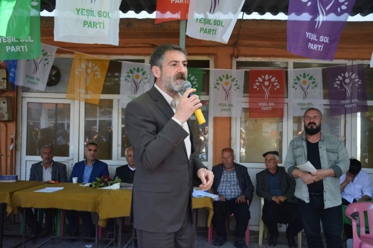 Yeşil Sol Parti Gaziantep milletvekili adayları Araban’da seçim bürosu açtı