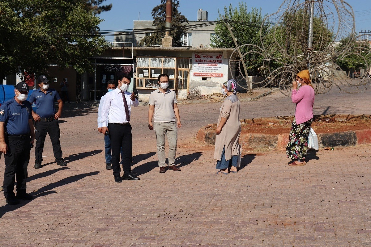 Kilis'te korona denetimlerine Kaymakamlarda katıldı