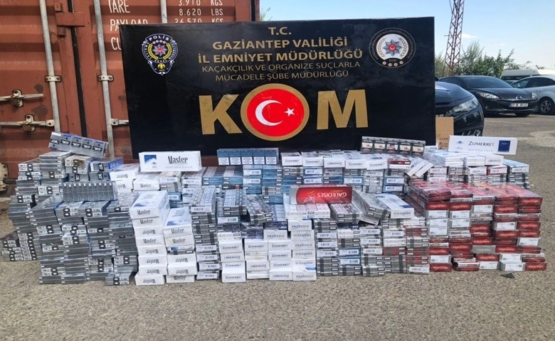 Gaziantep'te 4 bin 540 paket kaçak sigara ele geçirildi