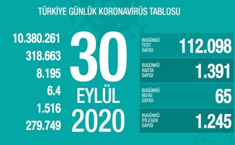 Türkiye’de vaka sayısı 318 bin 663 yükseldi