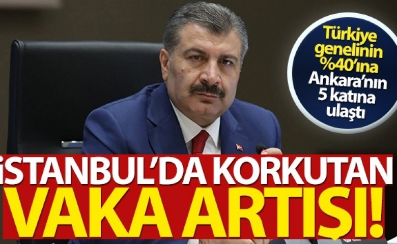 Sağlık Bakanı Koca açıkladı! İstanbul'da korkutan vaka artışı