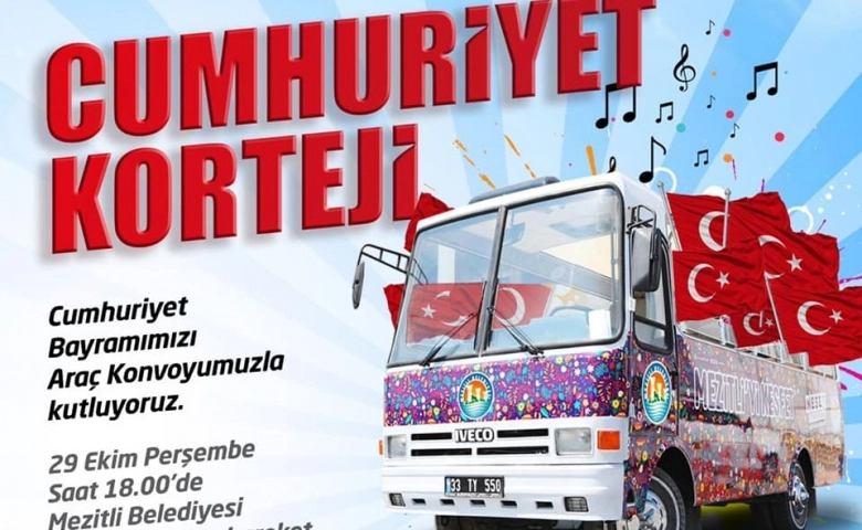 Mezitli Belediyesi Cumhuriyet korteji düzenliyor