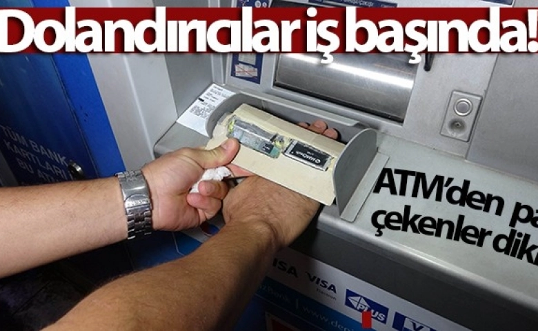 Banka ATM'si içinde gizli kameralı düzenek ele geçirildi