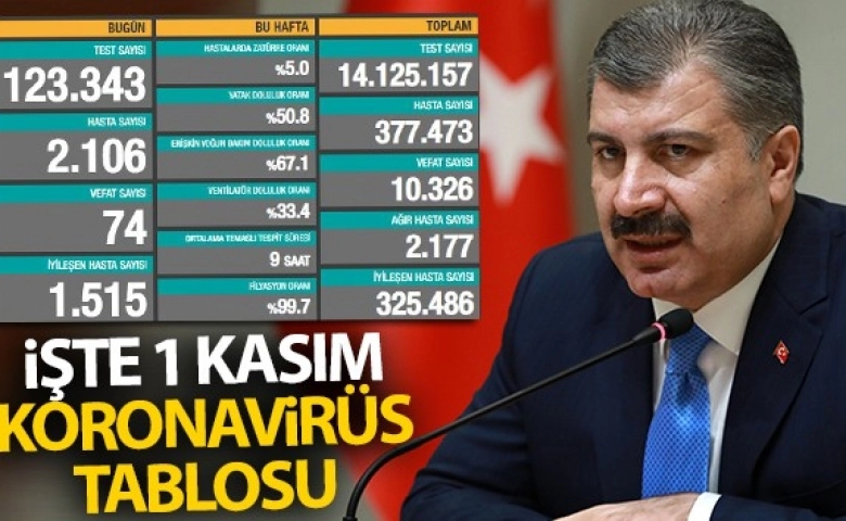 Korona virüste toplam can kaybı 10 bin 326 ya ulaştı