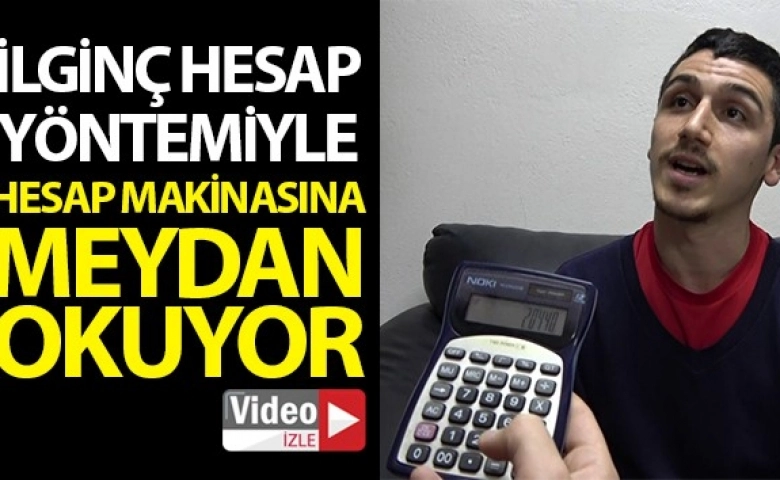 Garson hesap makinasına meydan okuyor