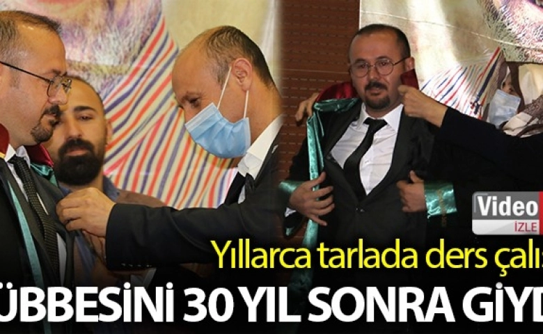 Avukatlık hayali 30 yıl sonra gerçekleşti