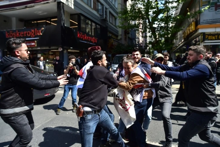 Şişli'den Taksim'e yürümek isteyen gruplara polis müdahalesi