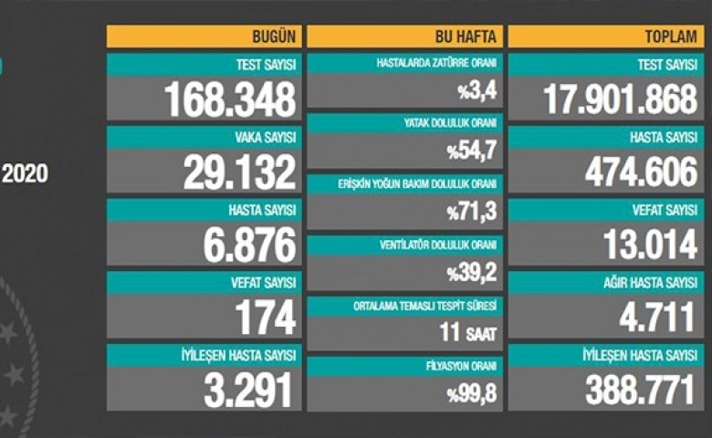 Korona virüste ölümler hızla artıyor can kaybı 13 bin 14'e yükseldi