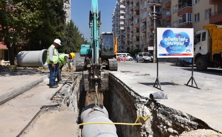 Mersin’de, MESKİ yağmursuyu sorunlarına kalıcı çözüm getiriyor