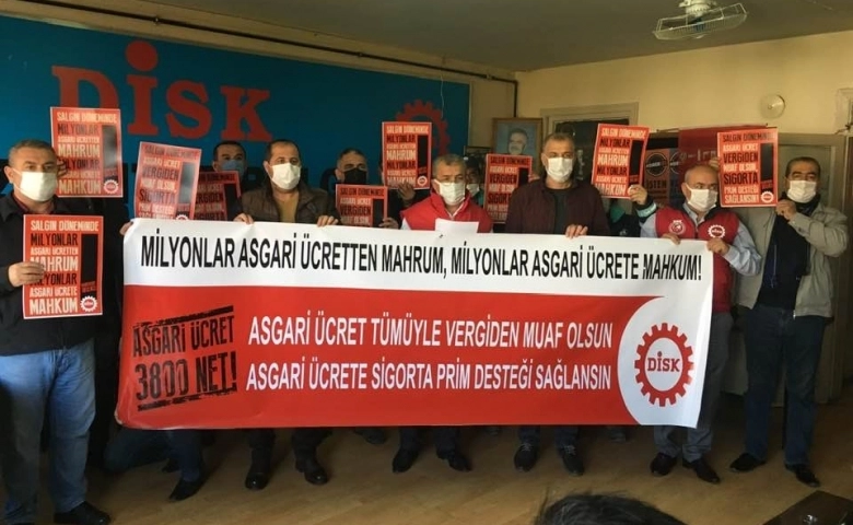 DİSK Bölge Temsilcisi Ali Güdücü;  Asgari ücret vergiden muaf olsun