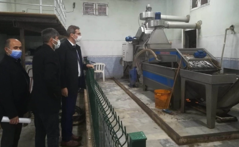 Kilis'te Zeytinyağı Fabrikalarında korona denetimi