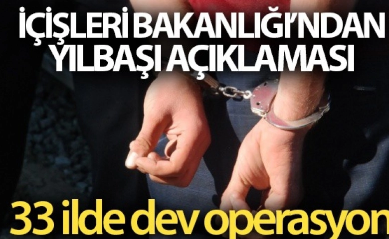 Yılbaşı operasyonlarında 267 şahıs gözaltına alındı