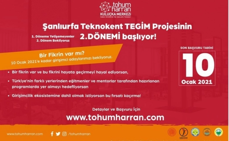 Şanlıurfa Teknokent girişimcilerini arıyor