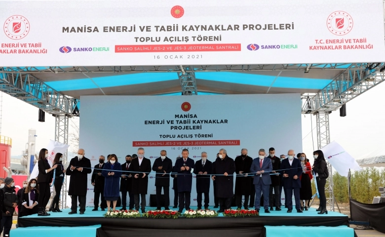 SANKO Enerji Salihli JES açılışını Cumhurbaşkanı Erdoğan yaptı