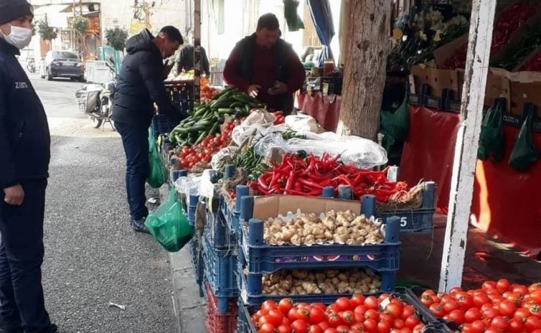 Kilis'te Kaldırım işgaliyle mücadele