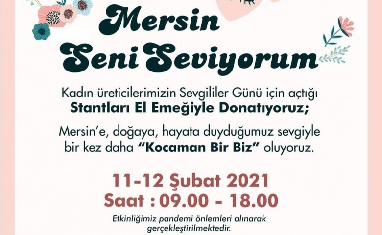 Mersin’de Üreten Kadınlar, 14 Şubat için stantları el emeğiyle donatıyor