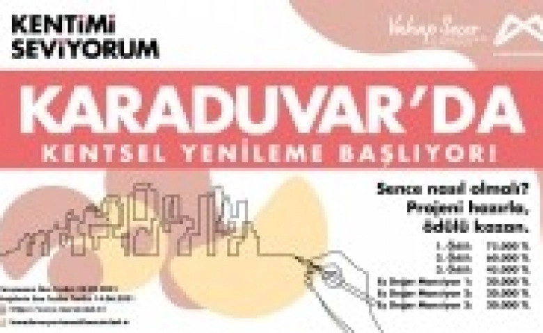 Karaduvar Mahallesi için kentsel yenileme yarışması yapılıyor