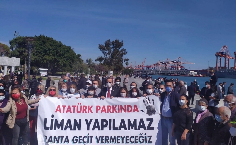 Mersin’de Atatürk Parkı’nın Liman ile işgaline tepkiler sürüyor