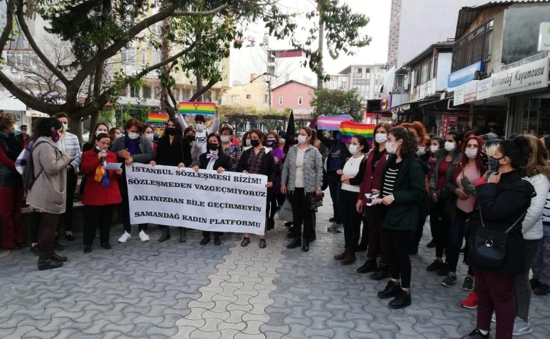 Adıyaman’da kadınlar sokakta; İstanbul Sözleşmesi bizimdir, vazgeçmiyoruz