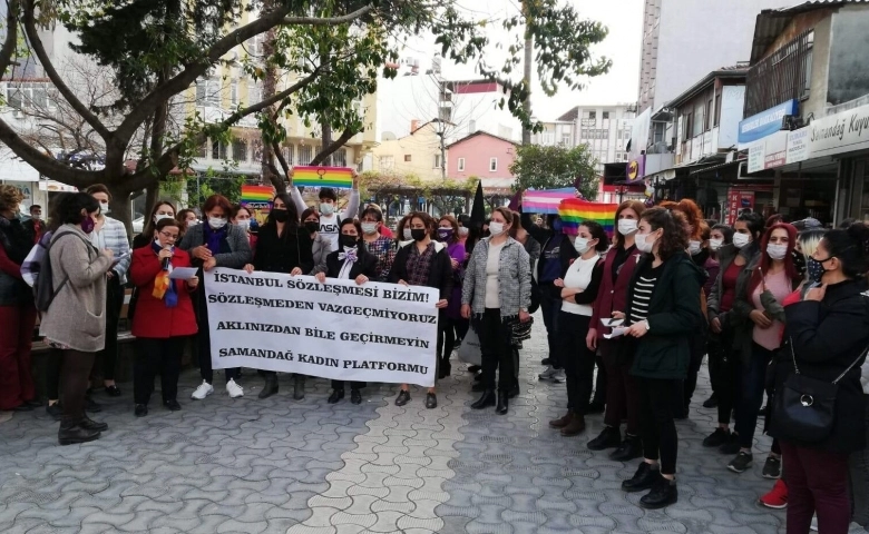 Samandağlı kadınlar; Kararınızı tanımıyoruz, sözleşmeye sahip çıkıyoruz