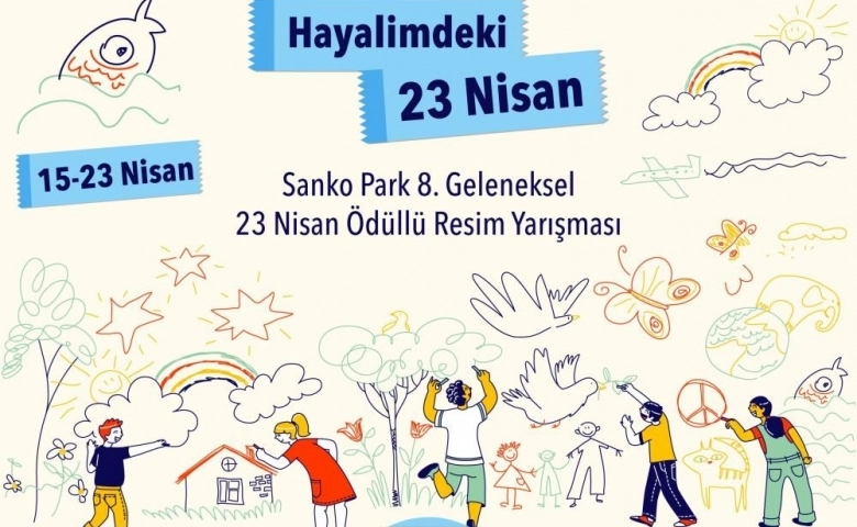 SANKO PARK AVM'de 23 Nisan ödüllü resim yarışması