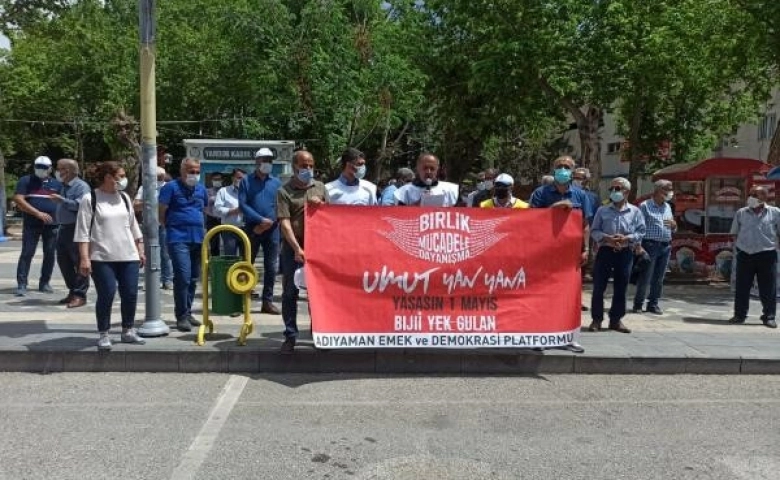 Adıyaman'da 1 Mayıs kutlandı: Emeğin sömürülmediği bir ülke istiyoruz