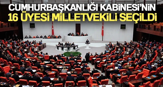 Kabinenin 16 üyesi milletvekili seçildi