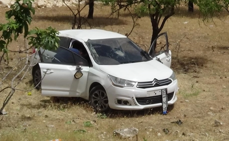 Gaziantep'te Araç şarampole yuvarlandı: 1 yaralı