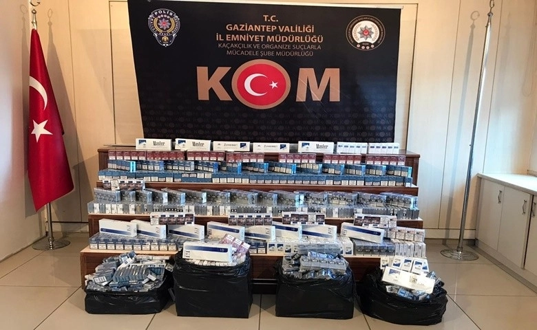 Gaziantep'te 3 bin 400 paket kaçak sigara ele geçirildi  