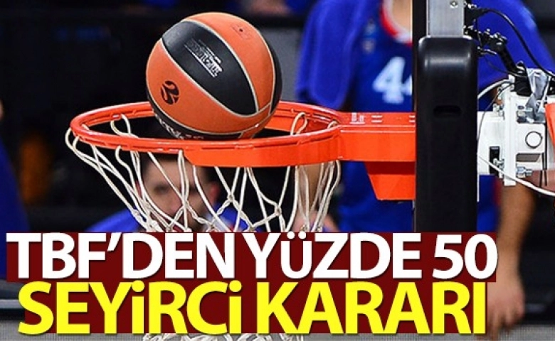 Türkiye Basketbol Federasyonundan yüzde 50 seyirci kararı