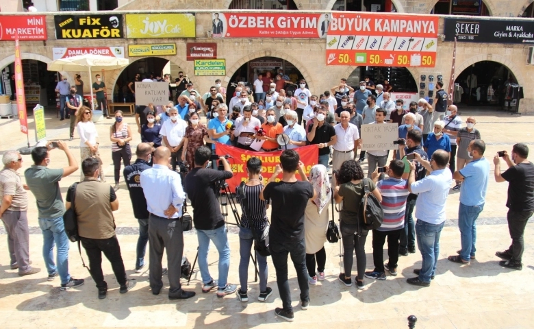 Şanlıurfa'da yurttaşlar, Konya’daki ırkçı saldırılara tepki gösterdi