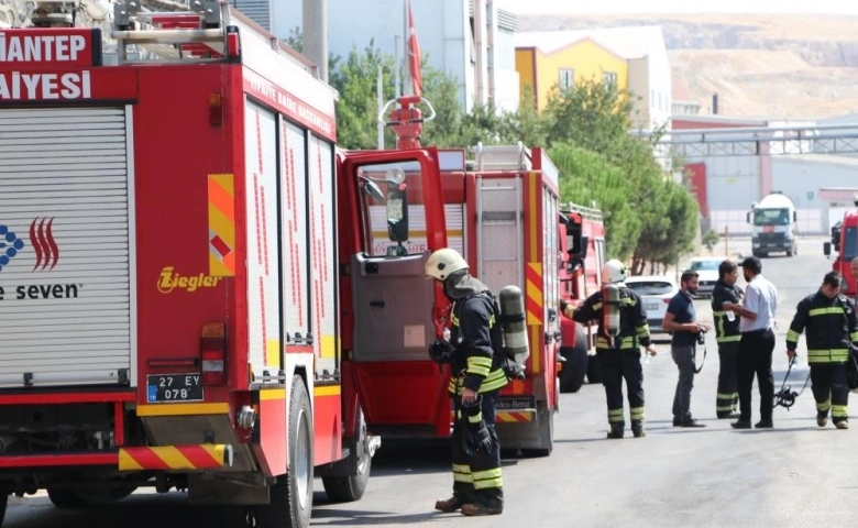 Gaziantep’te tahıl fabrikasında  yangın