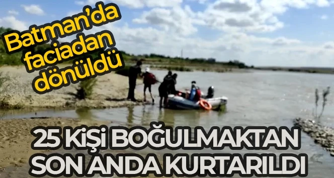 Baraj kapakları açıldı, 25 kişi boğulmaktan son anda kurtarıldı