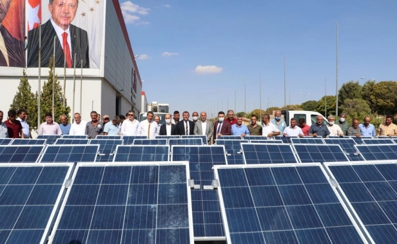 Gaziantep’te 140 çiftçiye güneş paneli dağıtıldı