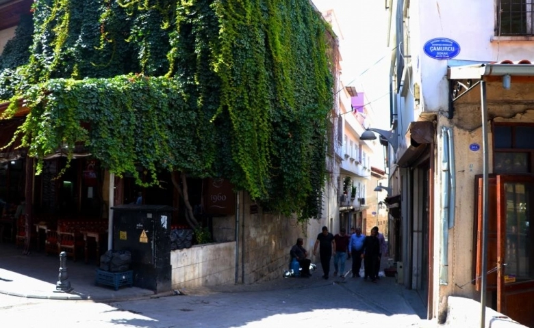 Gaziantep'te Tarihi kahvehane 25 yıldır sarmaşıkla kaplı