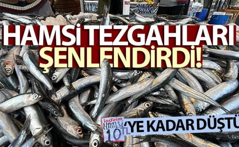 Deniz güzeli Hamsi tezgahları şenlendirdi, fiyat 10 liraya kadar düştü